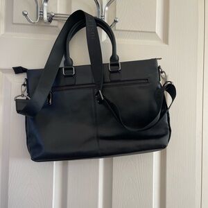 Black Leather Men's Bag